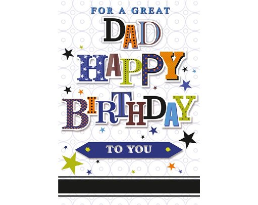 C50 DAD B/DAY CARD ESSENTIAL  6S