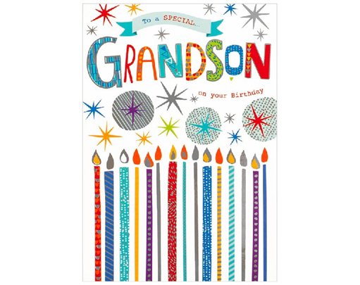 C50 GRANDSON B/DAY CARD ESSENTIAL  6S