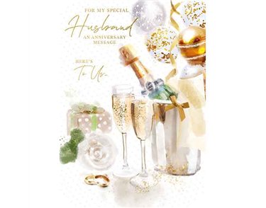 C50 HUSBAND ANNIVERSARY CARD ESSENTIAL  6S