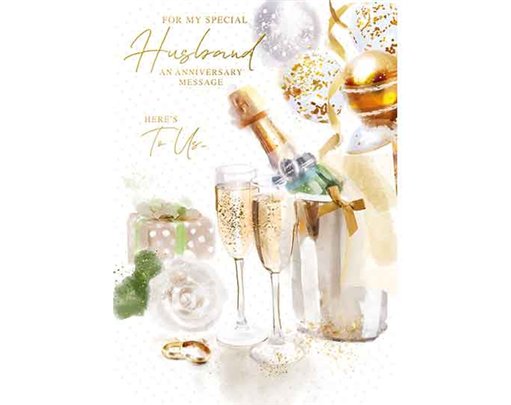 C50 HUSBAND ANNIVERSARY CARD ESSENTIAL  6S