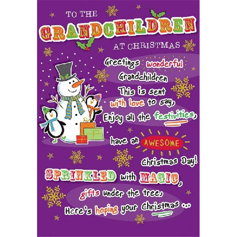 C75 TO THE GRANDCHILDREN REGAL XMAS  6S