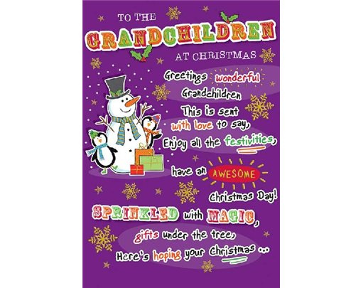 C75 TO THE GRANDCHILDREN REGAL XMAS  6S