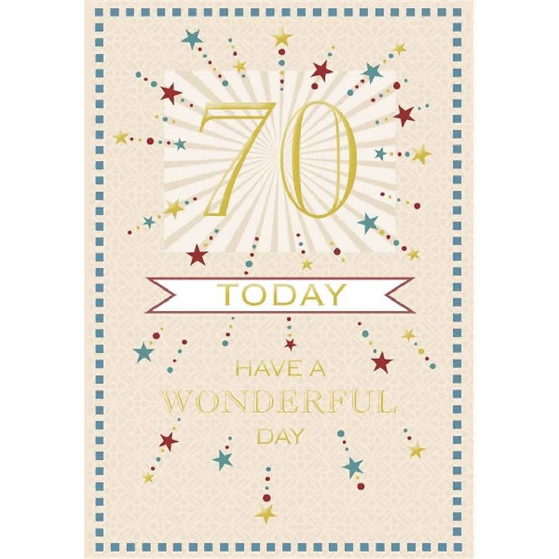 C50 70TH B/DAY CARD ESSENTIAL  6S