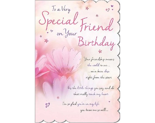C75 FRIEND B/DAY LOVE & WISHES  6S