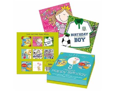 (8) KIDS BIRTHDAY CARDS IN BOX