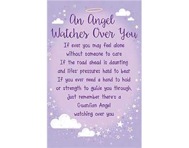 OPEN AN ANGEL WATCHES KEEPSAKE CARD  6S