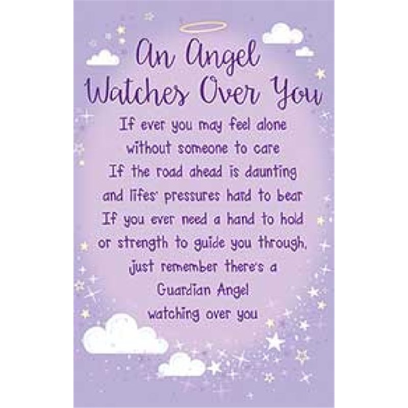 OPEN AN ANGEL WATCHES KEEPSAKE CARD  6S