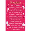WHAT IS A DAUGHTER KEEPSAKE CARD  6S