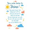 OPEN BORN TO SHINE KEEPSAKE CARD  6S