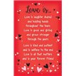 LOVE IS KEEPSAKE CARD  6S