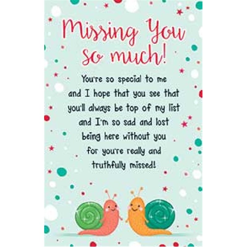 OPEN MISSING YOU KEEPSAKE CARD  6S