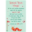 OPEN SPREAD YOUR WINGS KEEPSAKE CARD  6S
