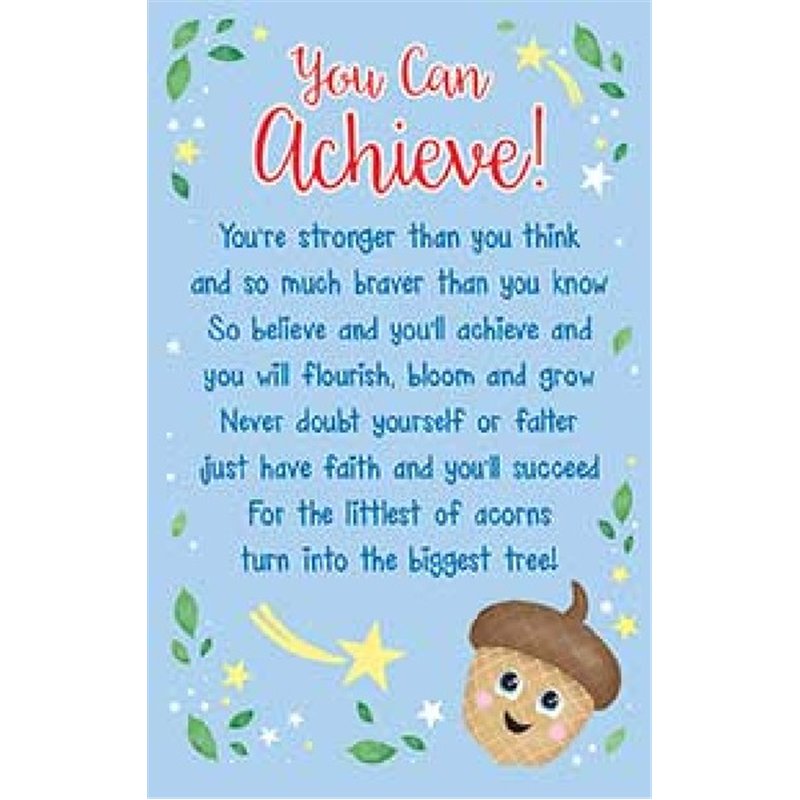OPEN YOU CAN ACHIEVE KEEPSAKE CARD  6S