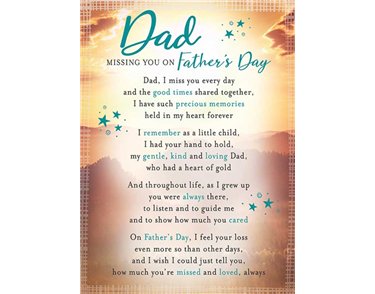 DAD REGAL FATHERS DAY GRAVE CARDS 6S