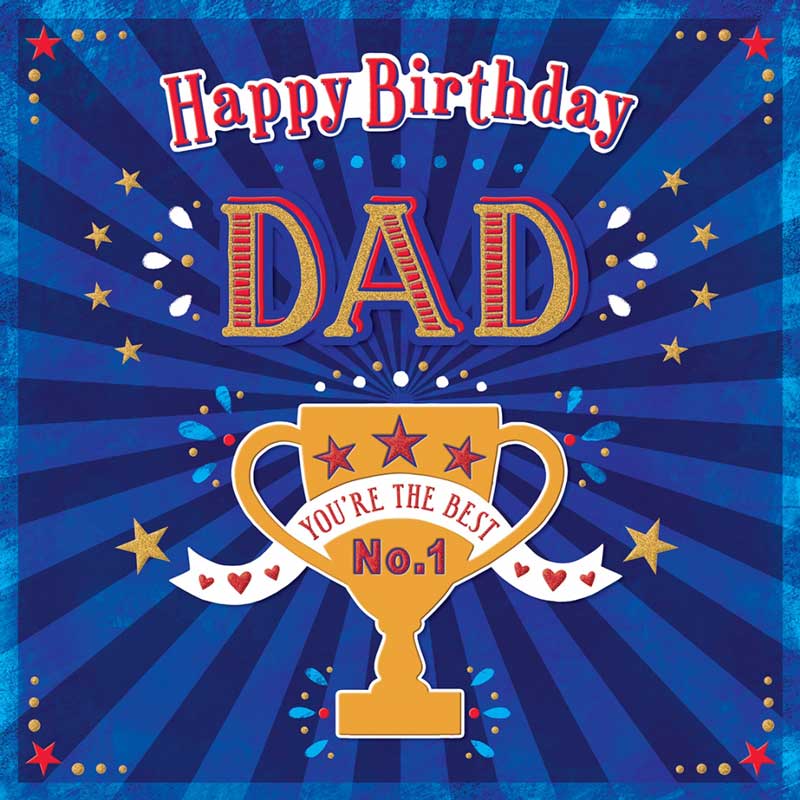 31cm SQ DAD BIRTHDAY BOXED CARD 3S