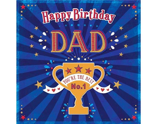 31cm SQ DAD BIRTHDAY BOXED CARD 3S