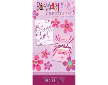 BIRTHDAY GREETINGS FEMALE FLATBOX 144S