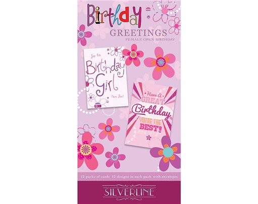 BIRTHDAY GREETINGS FEMALE FLATBOX 144S