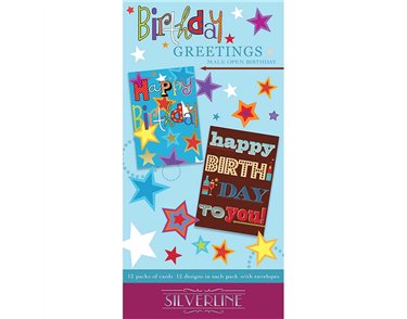 BIRTHDAY GREETINGS MALE FLATBOX 144S