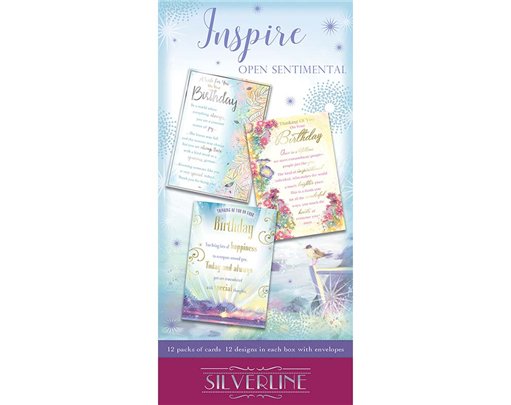 INSPIRE SENTIMENTAL OPEN BIRTHDAY FLATBOX 144S