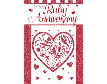 RUBY ANNIVERSARY TRAD SILVERLINE E/DAY 12S