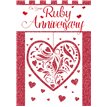 RUBY ANNIVERSARY TRAD SILVERLINE E/DAY 12S