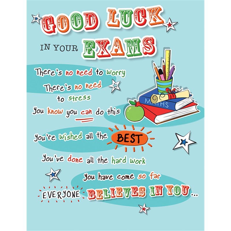 C50 GOOD LUCK IN EXAMS FAB FRIENDS 6S
