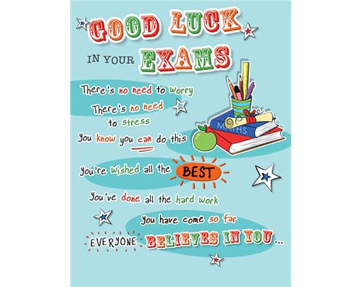 C50 GOOD LUCK IN EXAMS FAB FRIENDS 6S