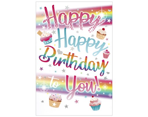C50 OPEN HAPPY BIRTHDAY WORDPLAY 6S