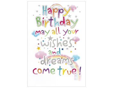 C50 WISHES AND DREAMS OPEN BDAY WORDPLAY 6S