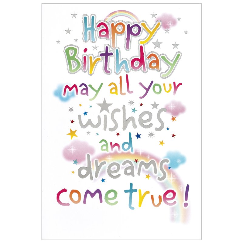 C50 WISHES AND DREAMS OPEN BDAY WORDPLAY 6S