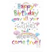 C50 WISHES AND DREAMS OPEN BDAY WORDPLAY 6S