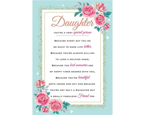 C75 DAUGHTER HEARTFELT WISHES 6S