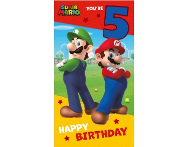 Super Mario Youre 5 Happy Birthday
