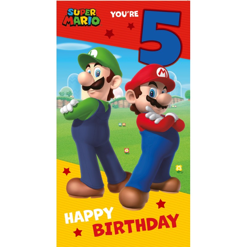 Super Mario Youre 5 Happy Birthday