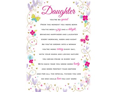 C75 DAUGHTER HEARTFELT WISHES 6S