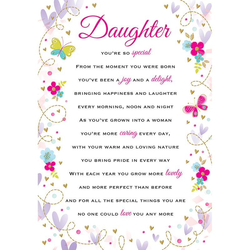 C75 DAUGHTER HEARTFELT WISHES 6S