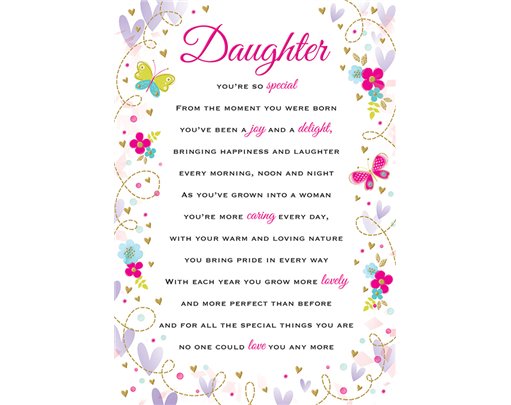 C75 DAUGHTER HEARTFELT WISHES 6S