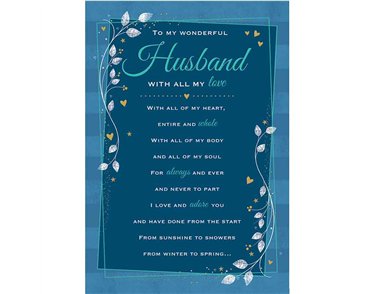 C75 HUSBAND HEARTFELT WISHES 6S