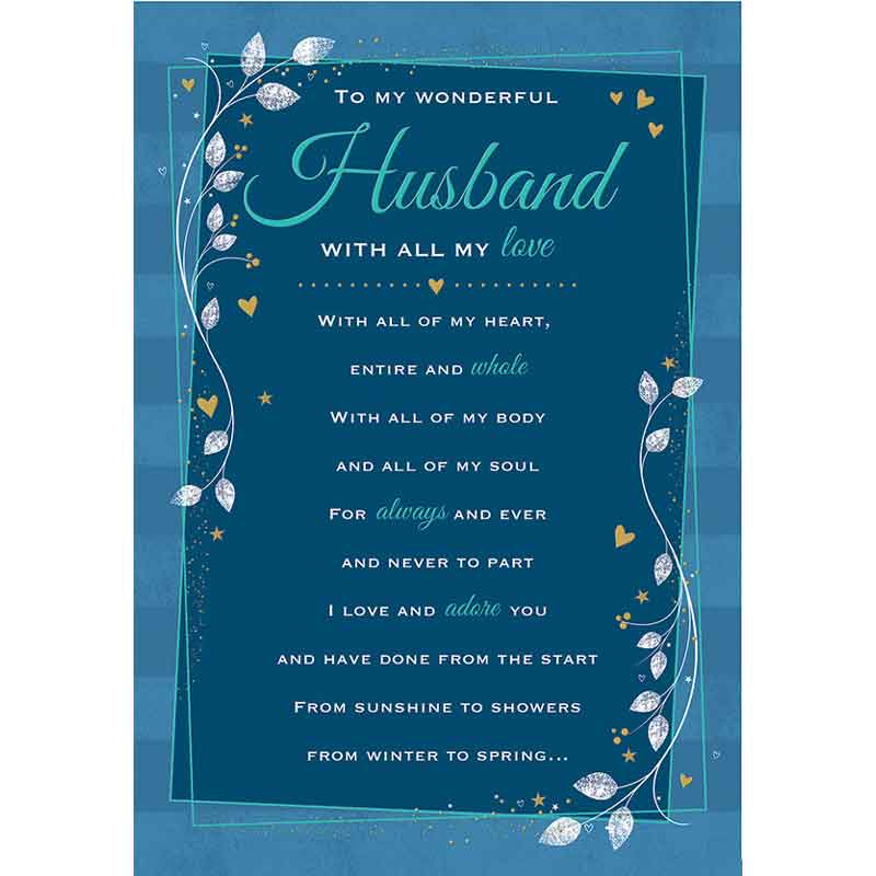 C75 HUSBAND HEARTFELT WISHES 6S