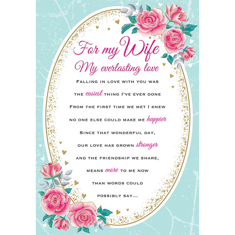 C75 WIFE HEARTFELT WISHES 6S