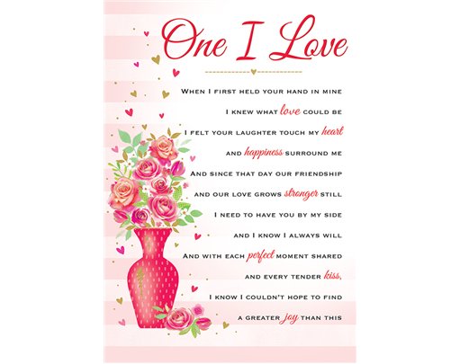 C75 ONE I LOVE HEARTFELT WISHES 6S