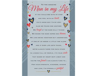C75 MAN IN MY LIFE HEARTFELT WISHES 6S