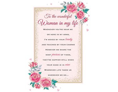 C75 WOMAN IN MY LIFE HEARTFELT WISHES 6S