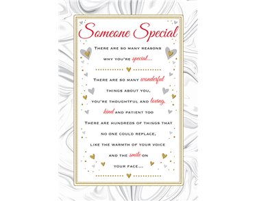 C75 SOMEONE SPECIAL HEARTFELT WISHES 6S