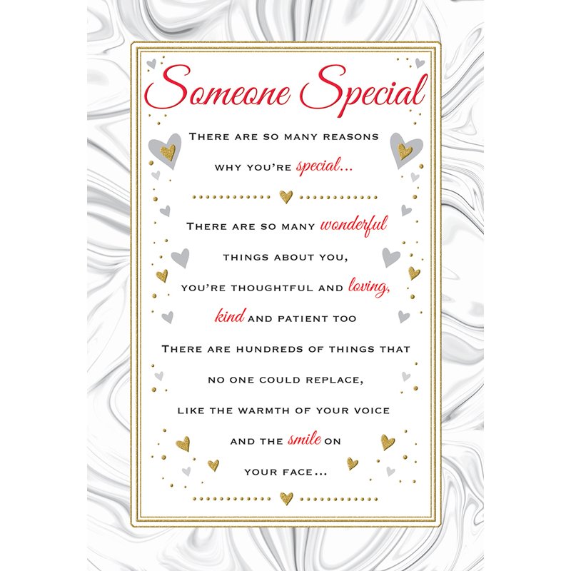 C75 SOMEONE SPECIAL HEARTFELT WISHES 6S