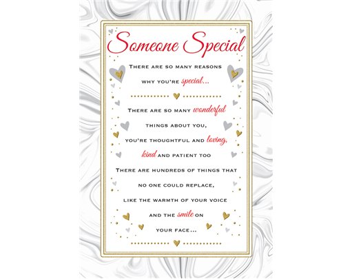 C75 SOMEONE SPECIAL HEARTFELT WISHES 6S