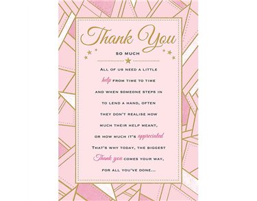 C75 THANK YOU HEARTFELT WISHES 6S