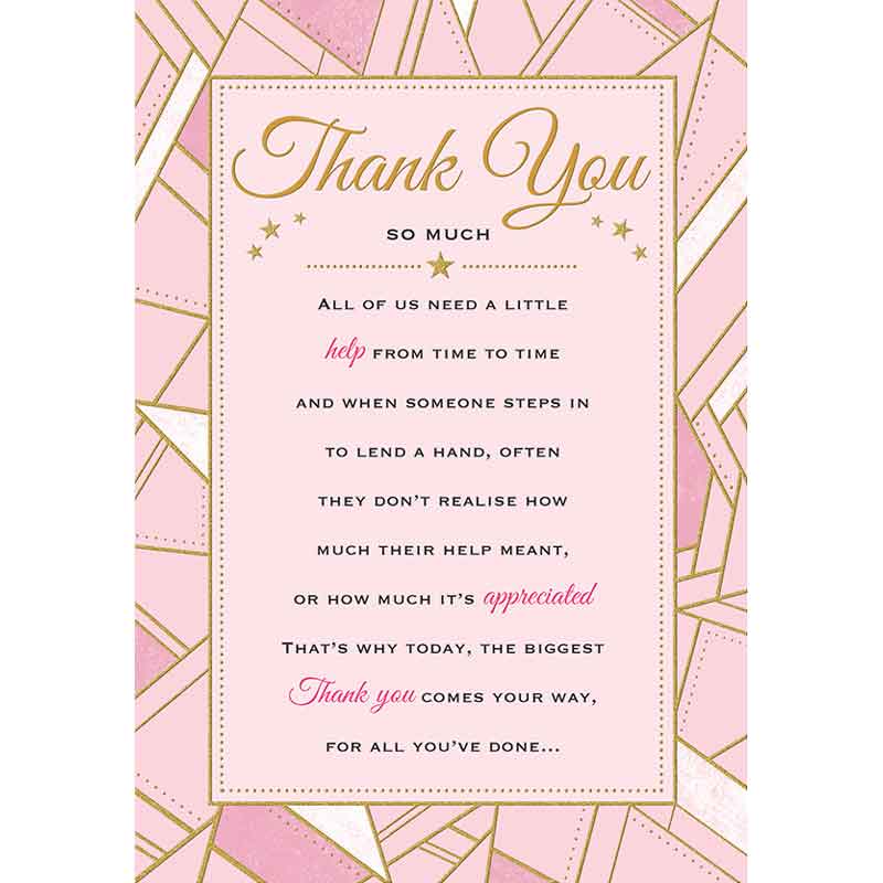 C75 THANK YOU HEARTFELT WISHES 6S