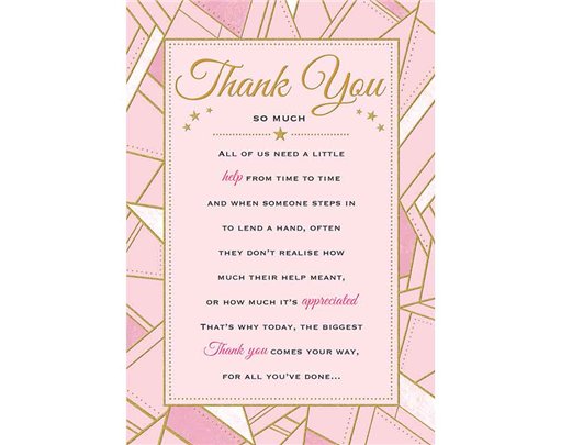 C75 THANK YOU HEARTFELT WISHES 6S